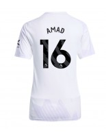 Ženske Nogometnih dresov Manchester United Amad Diallo #16 Gostujoči 2025-26 Kratki rokavi Ženske Nogometnih dresov Manchester United Amad Diallo #16 Gostujoči 2025-26 Kratki rokavi